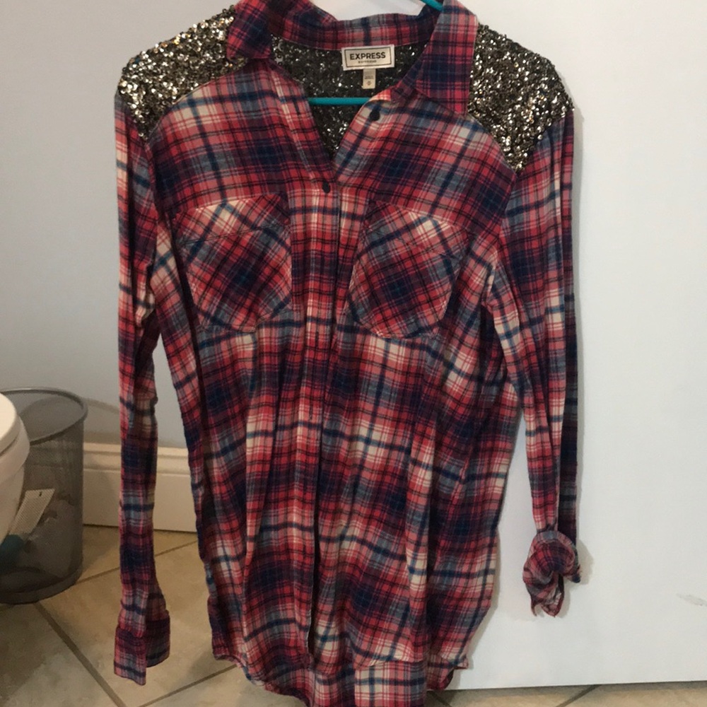 Express Sequin Flannel